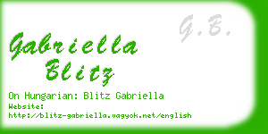 gabriella blitz business card
